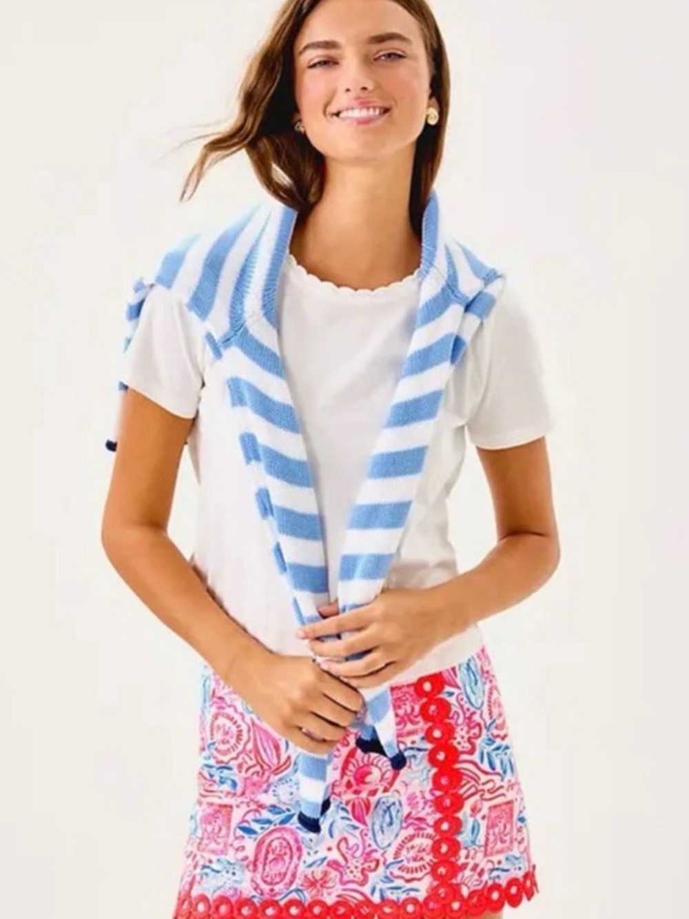 NWT Lilly Pulitzer Michelina Mini Skort Lil Sun Sea Sand Size 12 ⛳️🐠⛱️ - Picture 3 of 12